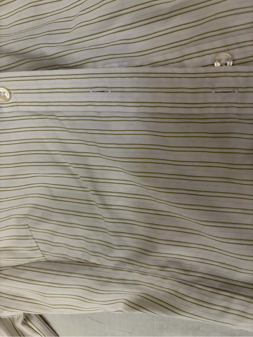 Banana Republic women’s Light Cream Pinstripe Dress Shirt. Petite XS - Picture 2 of 5